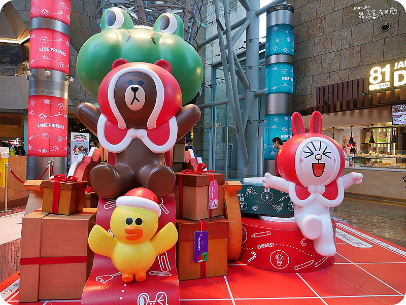 【2018台北聖誕活動】LINE FRIENDS一起過耶誕|信義新光三越,統一時代百貨越夜越美麗 @Maruko(丸子)與美食有個約會