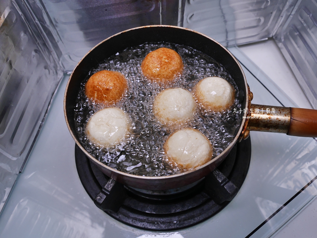 【食譜】日式甜甜圈 用鬆餅粉和豆腐,只要二樣食材簡單做鬆軟沖繩風甜甜圈 @Maruko(丸子)與美食有個約會