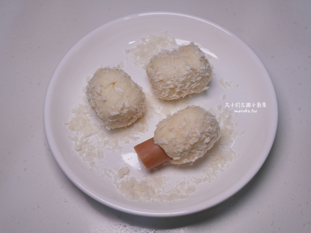 【食譜】韓國起司熱狗 二種食材做會牽絲的韓國起司熱狗 @Maruko(丸子)與美食有個約會