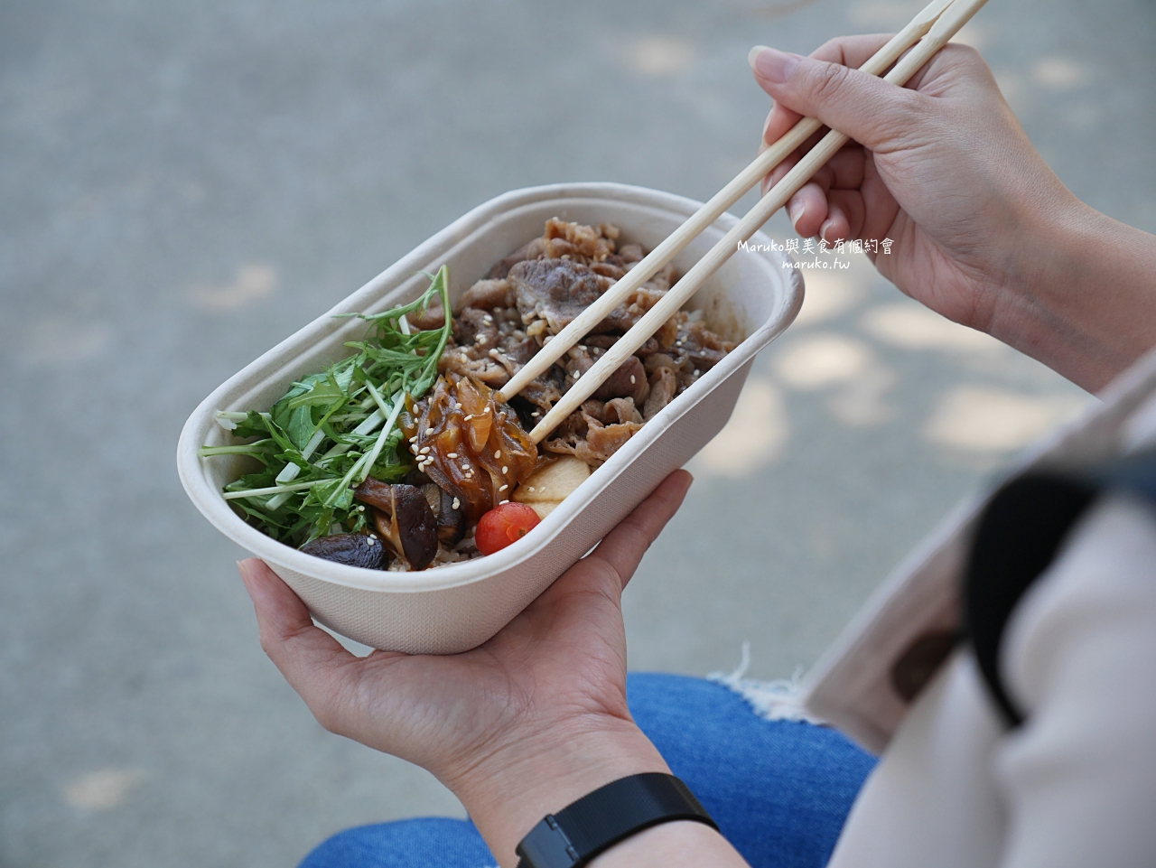 【台北】信本家燒肉丼/獨家秘製燒肉/京都水菜柚香蓮藕/捷運西門站外送推薦 @Maruko(丸子)與美食有個約會