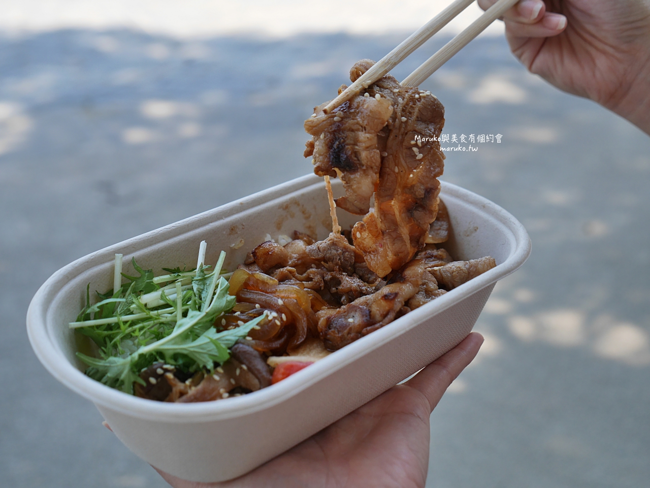【台北】信本家燒肉丼/獨家秘製燒肉/京都水菜柚香蓮藕/捷運西門站外送推薦 @Maruko(丸子)與美食有個約會 【台北】信本家燒肉丼/獨家秘製燒肉/京都水菜柚香蓮藕/捷運西門站外送推薦 @Maruko(丸子)與美食有個約會