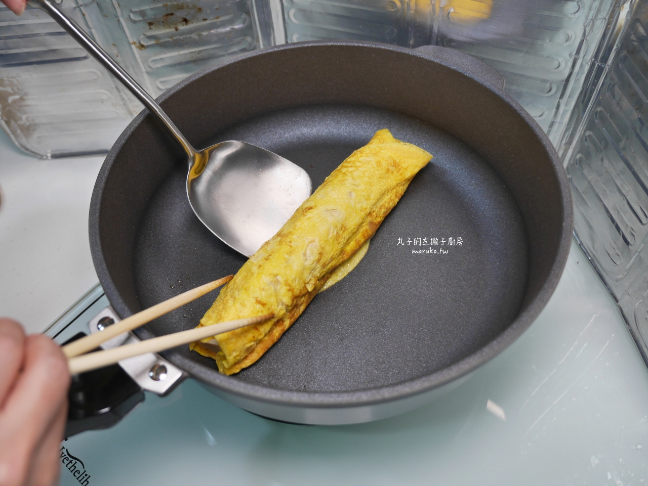 【食譜】韓式年糕煎蛋捲/二樣食材自製韓國年糕/韓式海苔捲做法 @Maruko(丸子)與美食有個約會