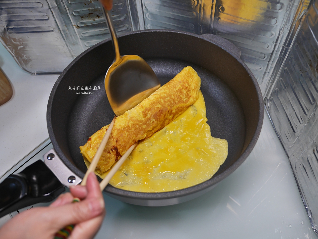 【食譜】韓式年糕煎蛋捲/二樣食材自製韓國年糕/韓式海苔捲做法 @Maruko(丸子)與美食有個約會