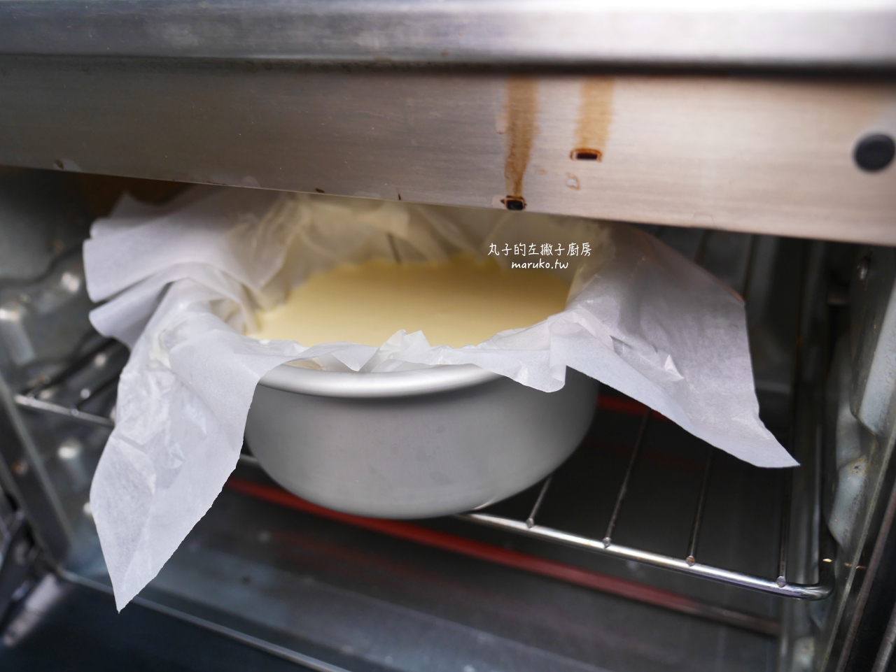 【食譜】巴斯克乳酪蛋糕做法｜免打發、零失敗！攪拌就能完成的濃郁起司蛋糕 @Maruko(丸子)與美食有個約會