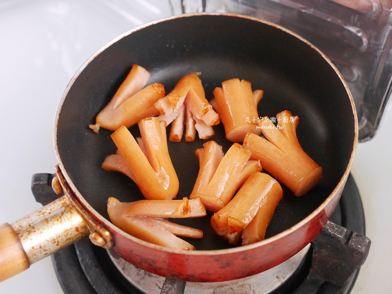 【鬆餅機食譜】水母燒 簡易自製鬆餅粉可愛又逗趣 用杯子蛋糕烤盤教你做鹹點心 @Maruko(丸子)與美食有個約會