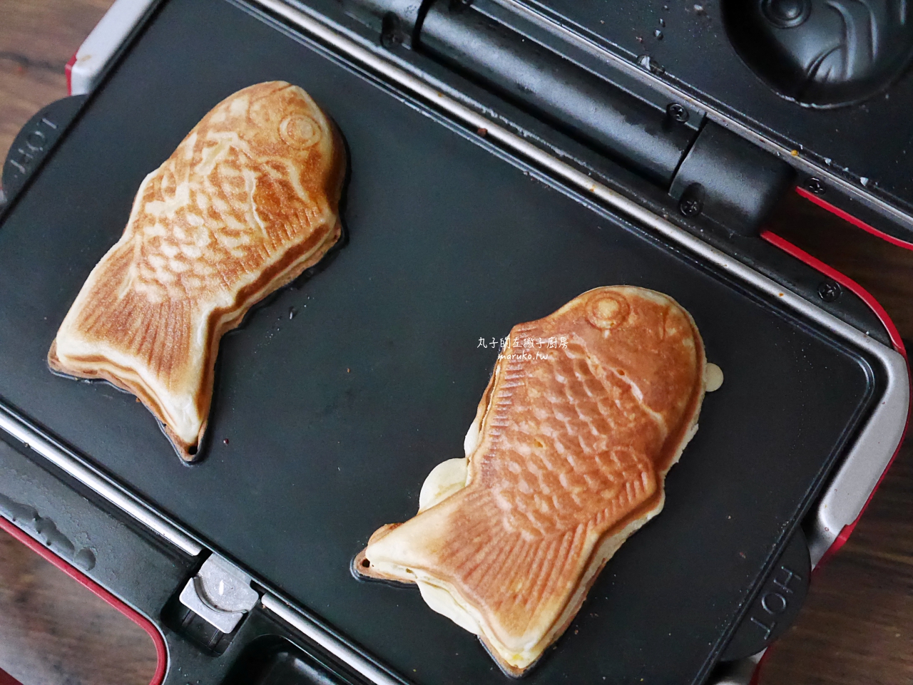 日式「麻糬鯛魚燒」麵糊，麻糬感鯛魚燒烤盤鬆餅機食譜分享 @Maruko(丸子)與美食有個約會