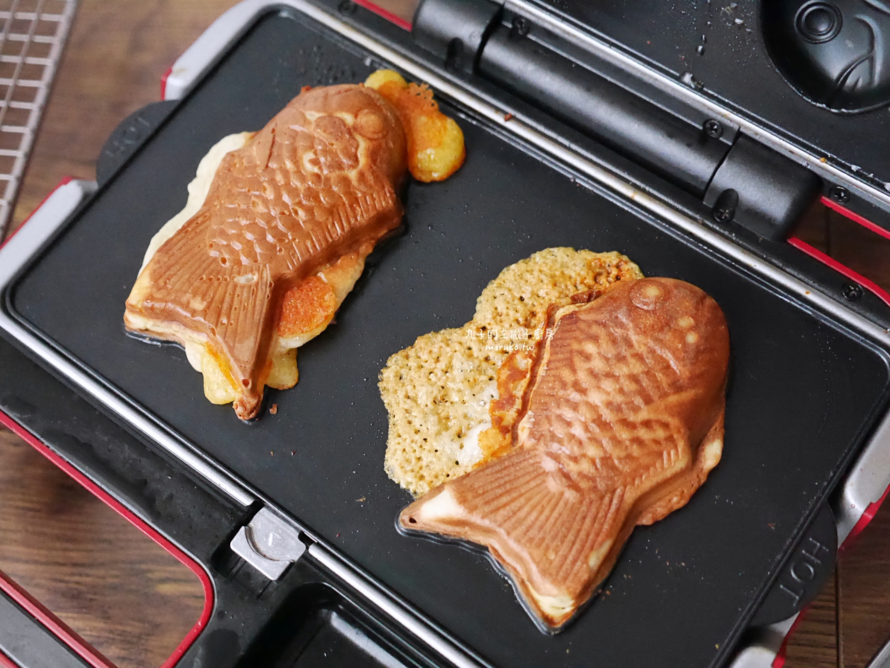 日式「麻糬鯛魚燒」麵糊，麻糬感鯛魚燒烤盤鬆餅機食譜分享 @Maruko(丸子)與美食有個約會