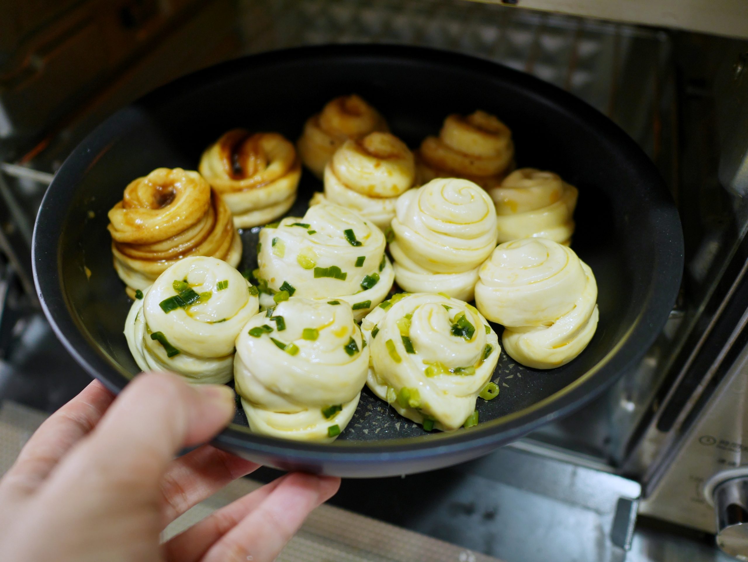 【食譜】脆皮烤饅頭 一次四種口味 不用攪拌機的免揉麵包做法 @Maruko(丸子)與美食有個約會