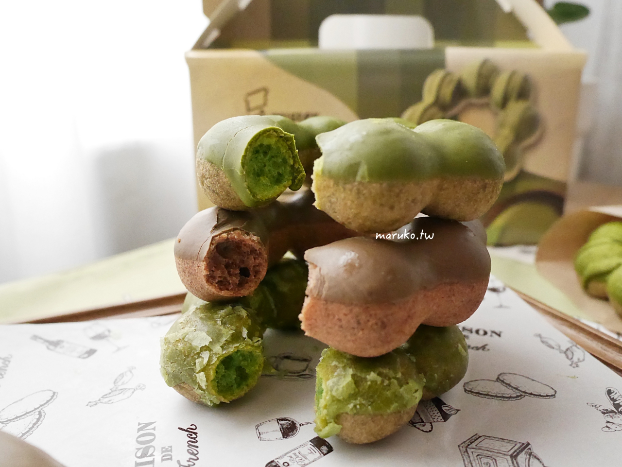 mister Donut X 108抹茶茶廊,大人的濃厚抹茶系列甜甜圈 必買生抹茶甜甜圈 @Maruko(丸子)與美食有個約會