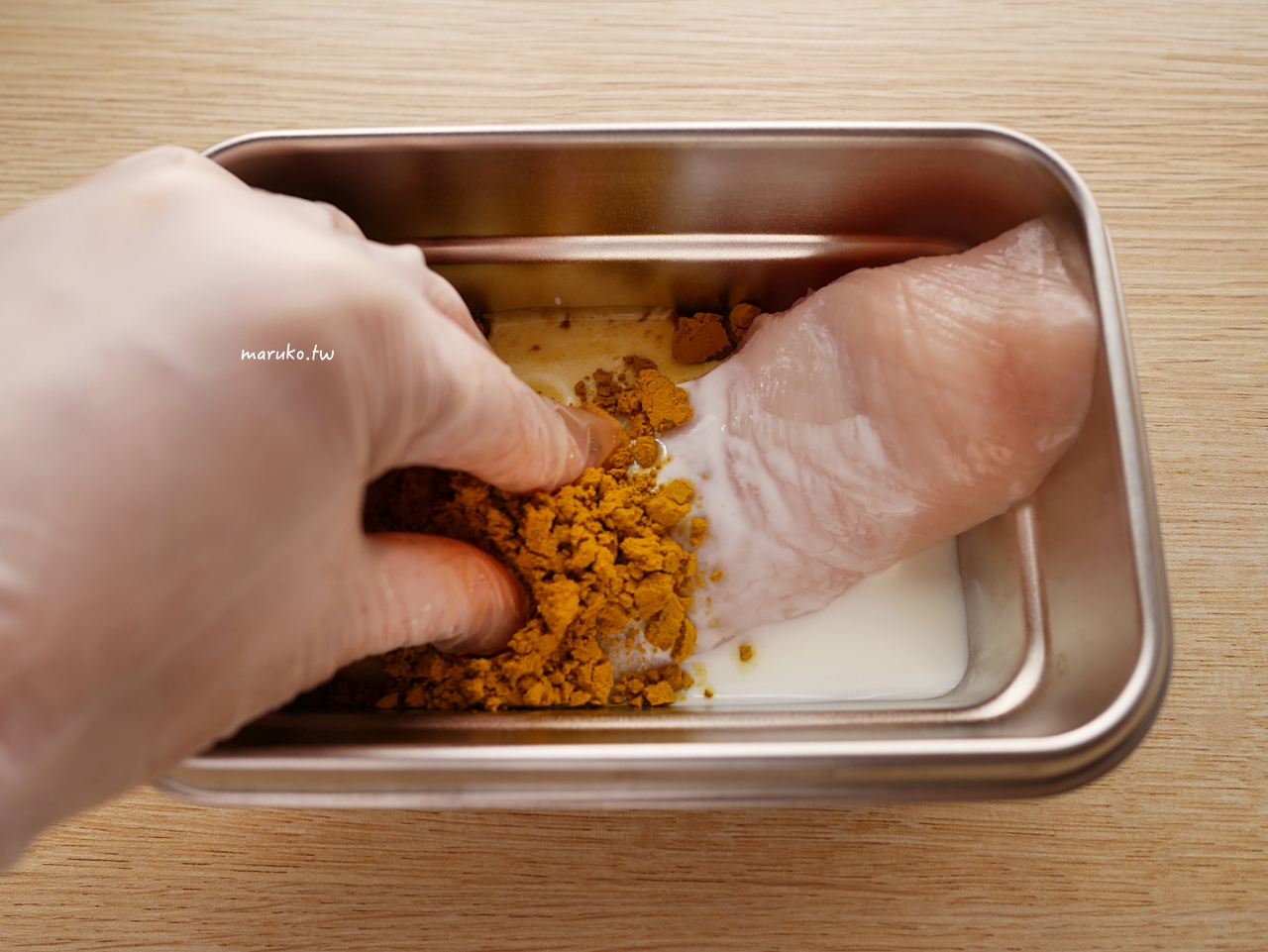 【食譜】咖哩優格雞胸肉沙拉 10分鐘簡單雞胸肉料理 氣炸鍋食譜 @Maruko(丸子)與美食有個約會