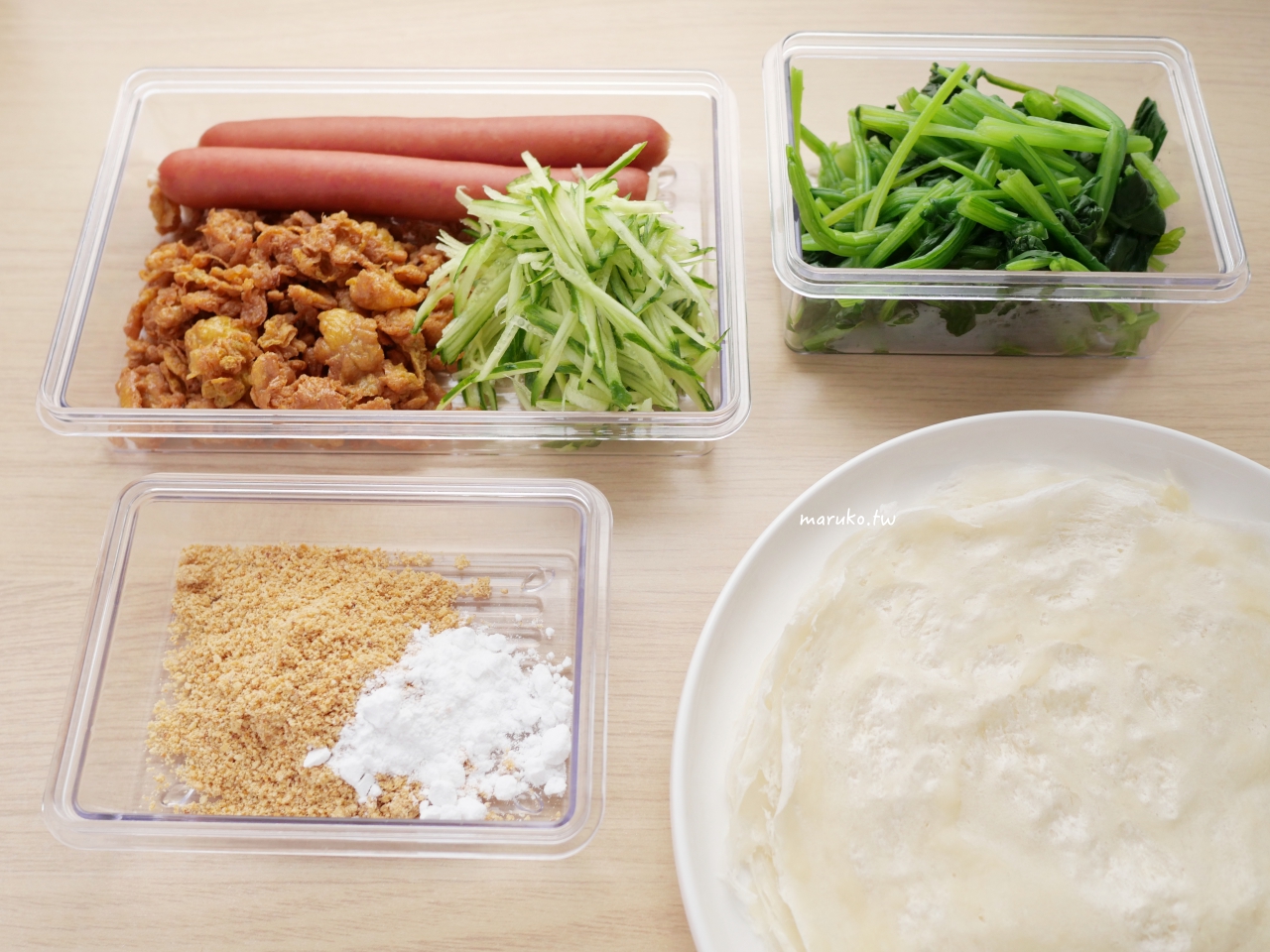 【清明節食譜】平底鍋自製潤餅皮做法！只要3樣食材零失敗，包入古早味蛋酥香氣更升級 @Maruko(丸子)與美食有個約會