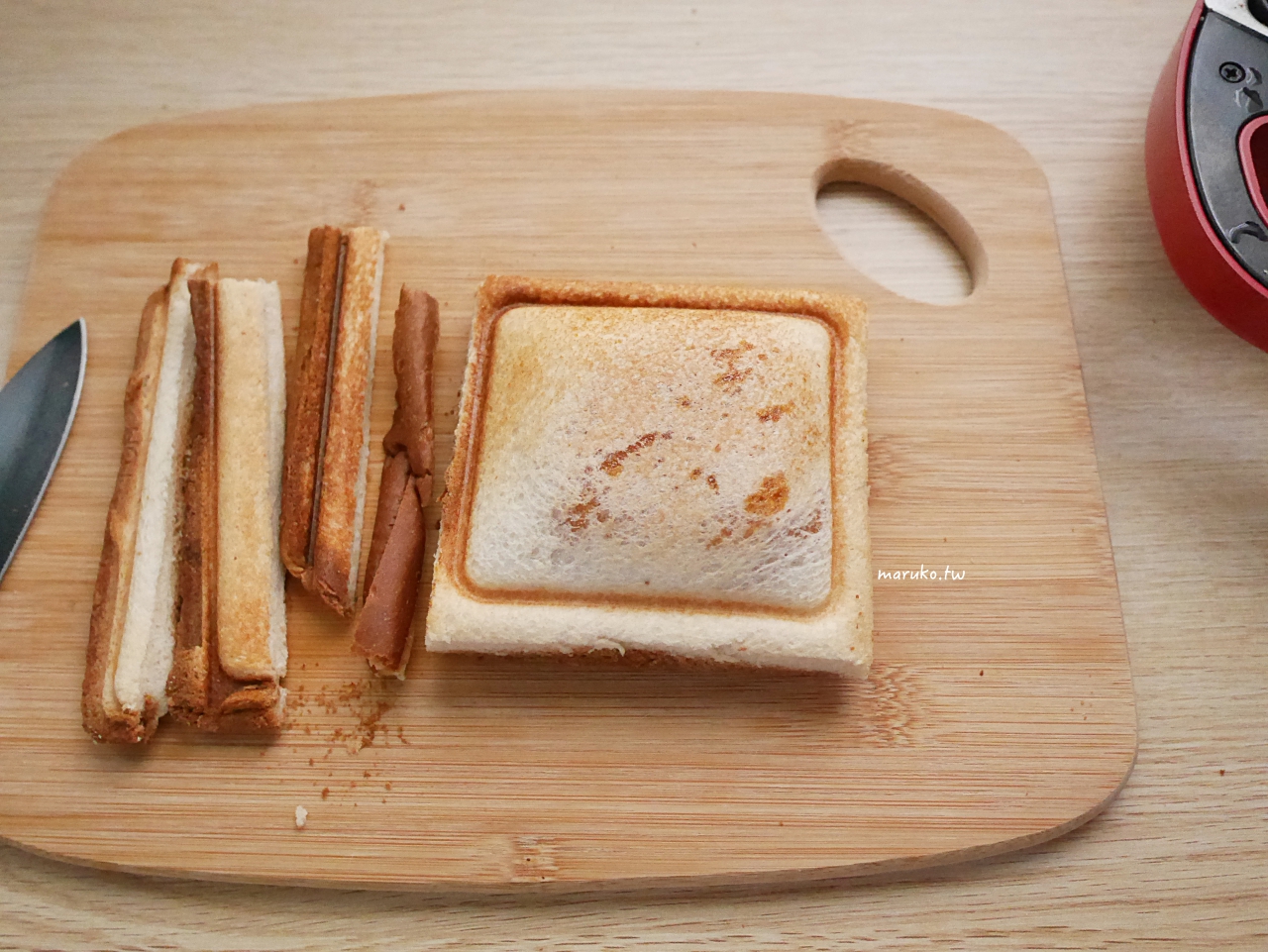 【熱壓吐司食譜】熱布丁吐司做法｜鬆餅機也能輕鬆做出外酥內嫩甜點 @Maruko(丸子)與美食有個約會
