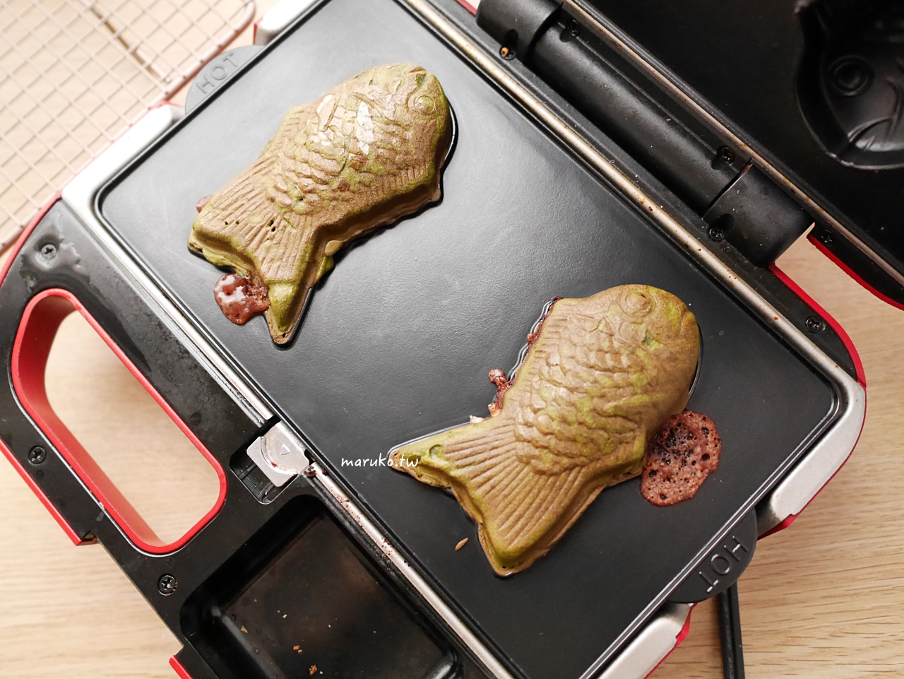 【食譜】抹茶紅豆麻糬鯛魚燒 生活良好生切麻糬薄片用法 全聯福利中心 @Maruko(丸子)與美食有個約會