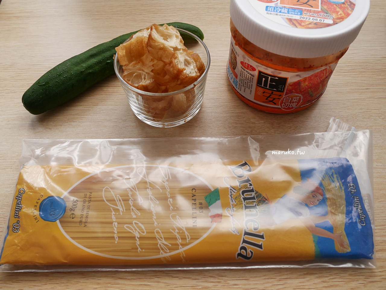 韓式泡菜冷麵做法|10分鐘用義大利天使麵做清爽創意料理 @Maruko(丸子)與美食有個約會 韓式泡菜冷麵做法|10分鐘用義大利天使麵做清爽創意料理 @Maruko(丸子)與美食有個約會