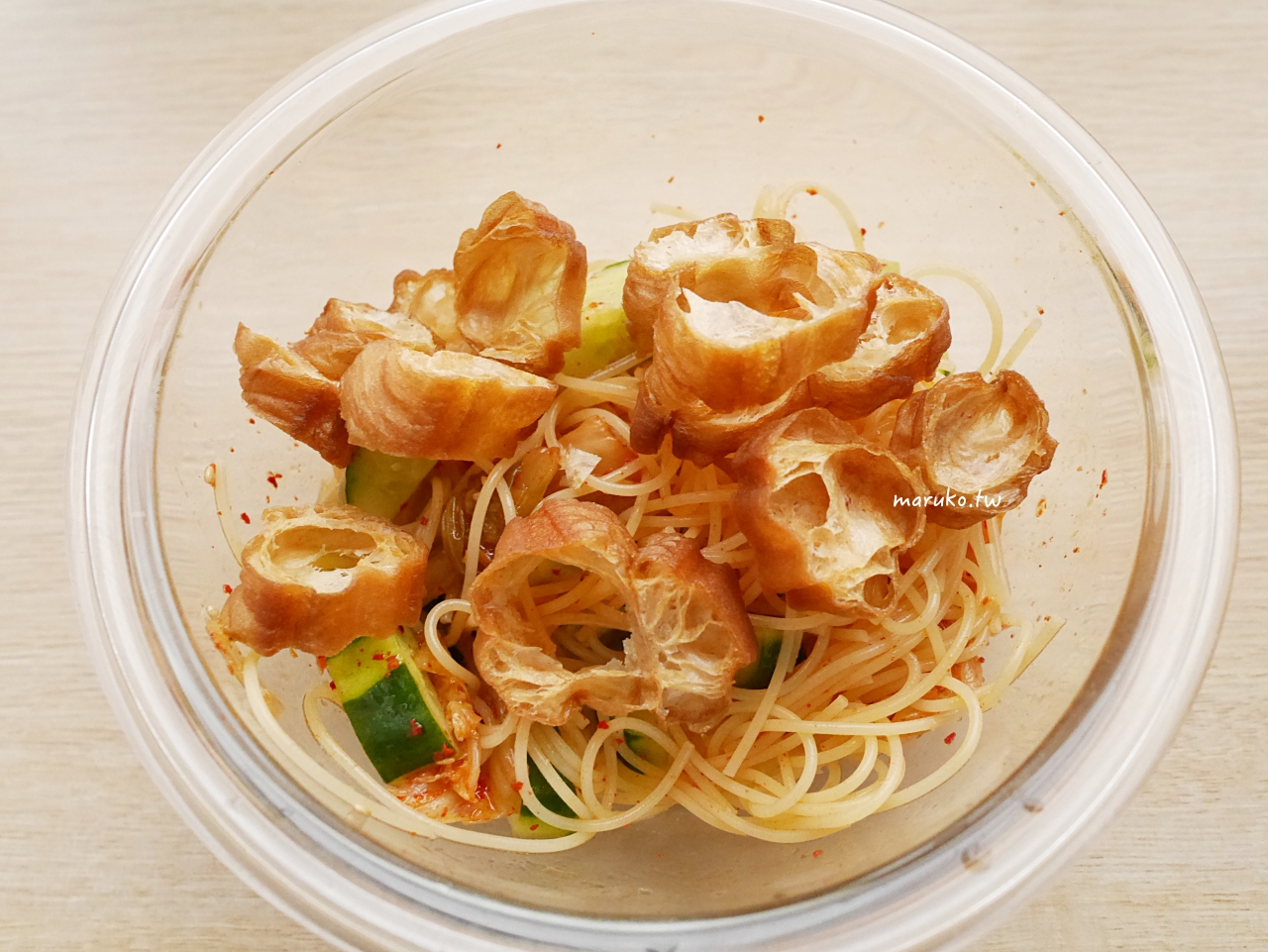 韓式泡菜冷麵做法|10分鐘用義大利天使麵做清爽創意料理 @Maruko(丸子)與美食有個約會 韓式泡菜冷麵做法|10分鐘用義大利天使麵做清爽創意料理 @Maruko(丸子)與美食有個約會