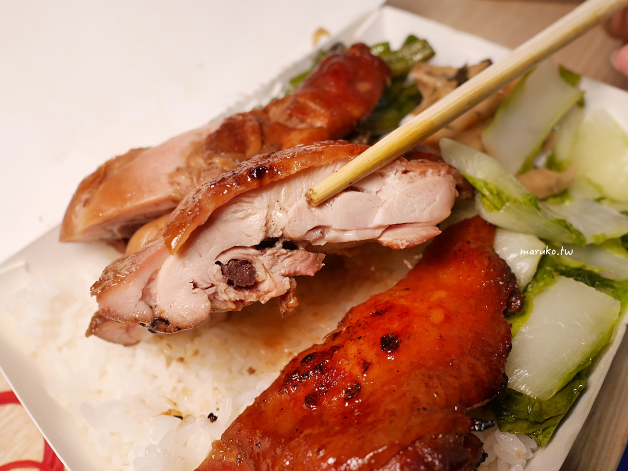 【台北】百品烤肉飯 在地30年烤肉飯 烤雞腿麵三樣配菜一次滿足 @Maruko(丸子)與美食有個約會