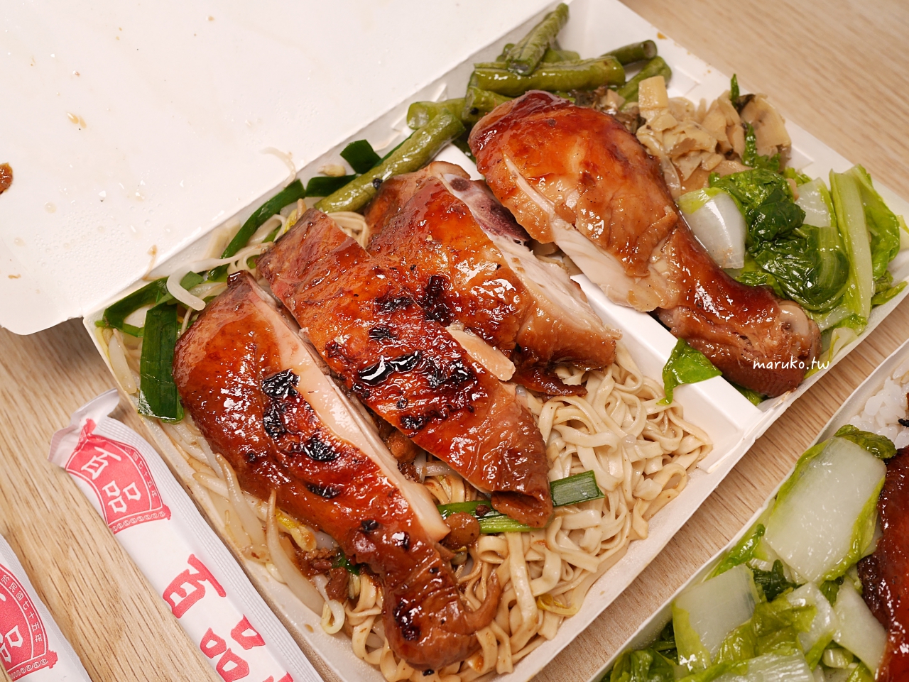 【台北】百品烤肉飯 在地30年烤肉飯 烤雞腿麵三樣配菜一次滿足 @Maruko(丸子)與美食有個約會