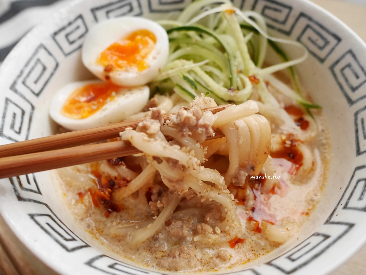 【食譜】肉燥擔擔麵 用豆漿做高湯,即食烏龍麵,簡單10分鐘上菜! @Maruko(丸子)與美食有個約會 【食譜】肉燥擔擔麵 用豆漿做高湯,即食烏龍麵,簡單10分鐘上菜! @Maruko(丸子)與美食有個約會