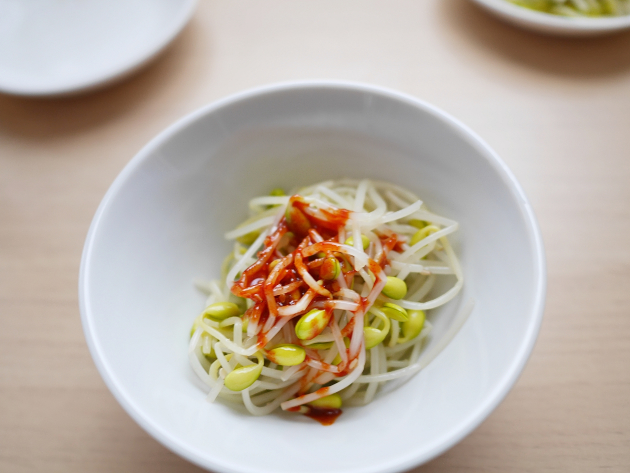 【食譜】韓式涼拌豆芽 夏天的清爽涼拌菜 只要二種調味料就搞定 @Maruko(丸子)與美食有個約會