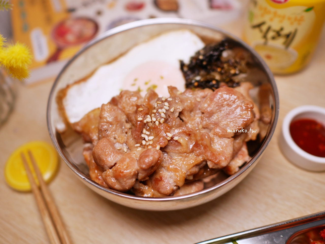 韓式烤肉飯做法｜自製靈魂韓式醃肉醬比例：甜鹹開胃「醬燒豬肉」10 分鐘簡單上桌！ @Maruko(丸子)與美食有個約會