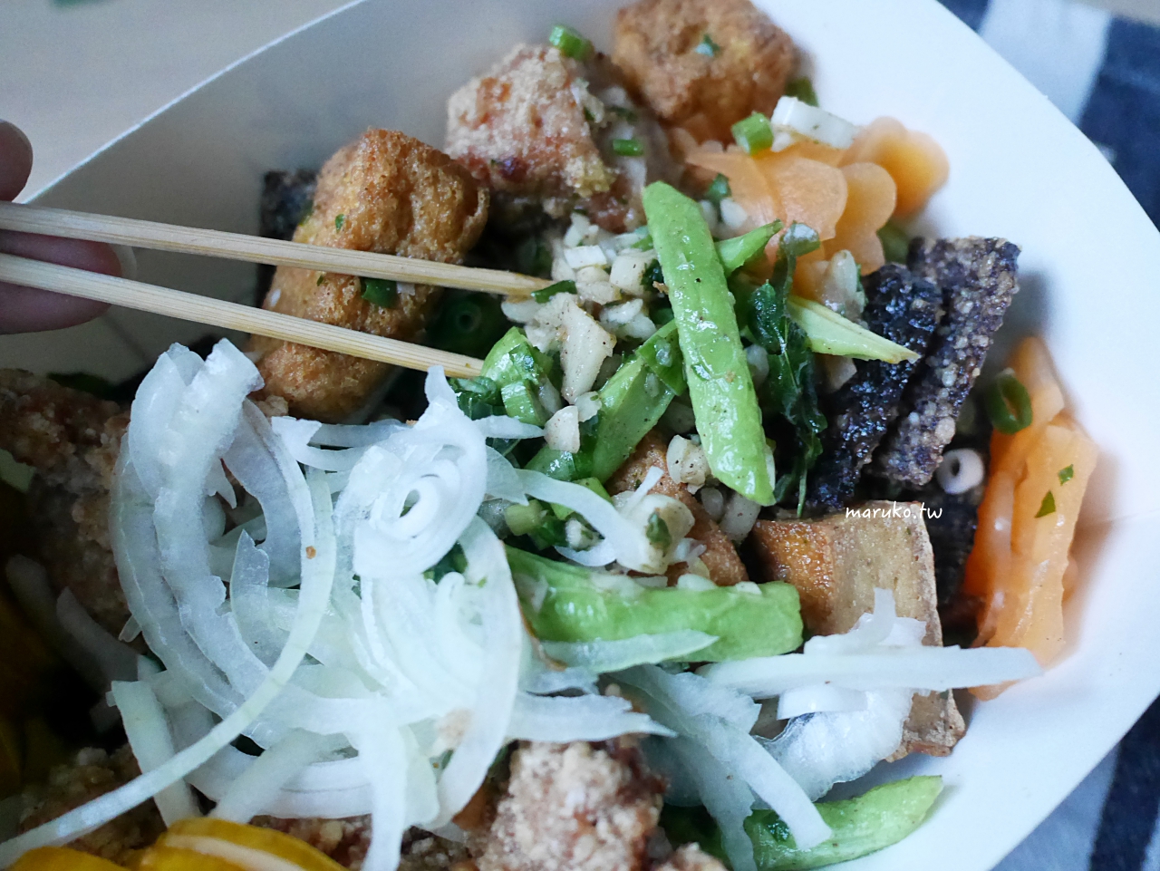 【台北】潮雞派 用雞腿肉的鹽酥雞，免錢六種配料隨意搭！ @Maruko(丸子)與美食有個約會
