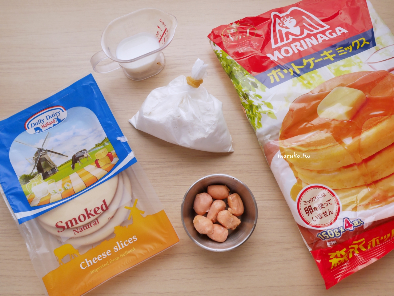 【食譜】煙燻乾酪比利時鬆餅 鬆餅粉食譜 鬆餅機烤盤二樣食材簡單做 @Maruko(丸子)與美食有個約會