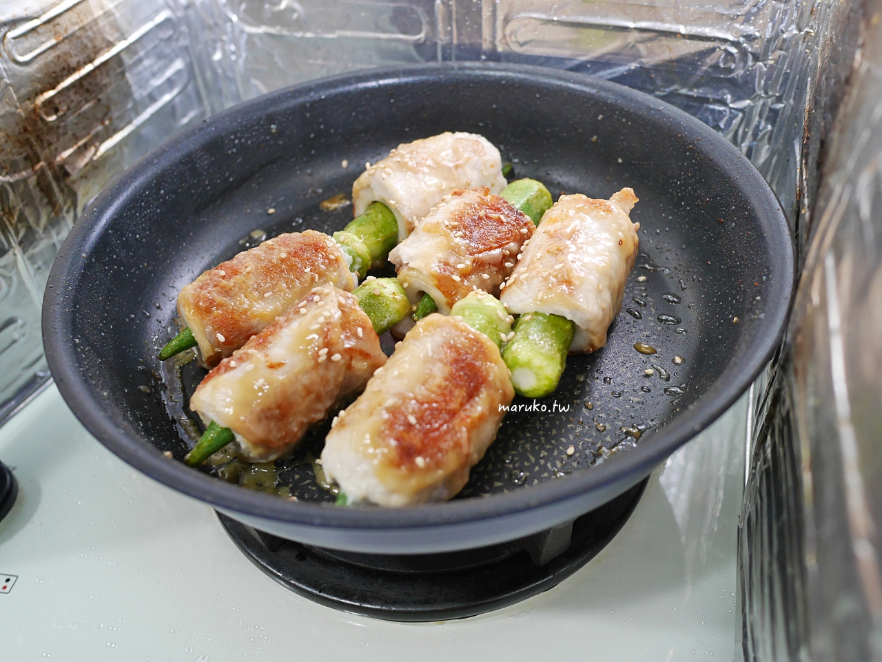 【食譜】豬肉竹輪秋葵味噌燒 新食感！一次三道菜的簡單料理 @Maruko(丸子)與美食有個約會