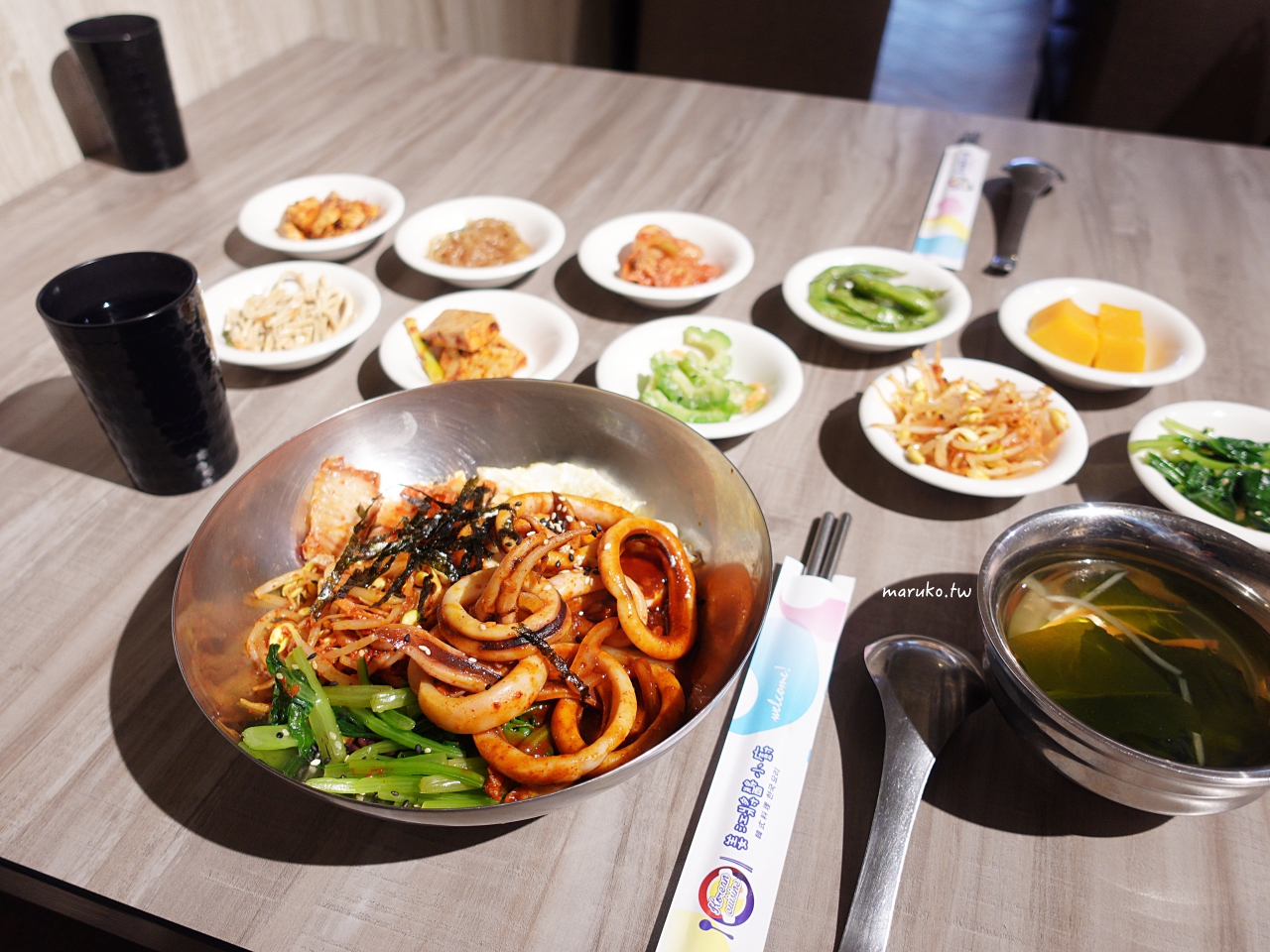 【台北】姜江將醬小廚韓式料理 自助韓式小菜吃到飽、韓國人蔘茶飲品免費喝 @Maruko(丸子)與美食有個約會