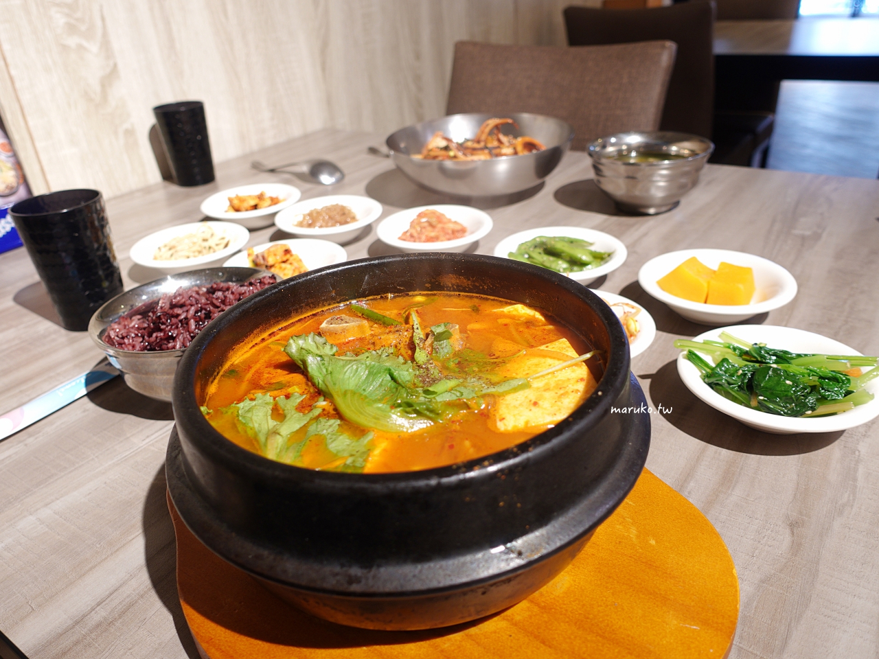 【台北】姜江將醬小廚韓式料理 自助韓式小菜吃到飽、韓國人蔘茶飲品免費喝 @Maruko(丸子)與美食有個約會