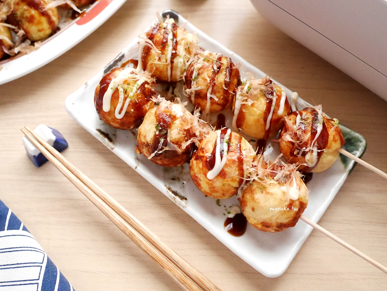 【食譜】蟹肉麻糬起司燒 章魚燒食材變化做法 日本麗克特電烤盤分享 @Maruko(丸子)與美食有個約會
