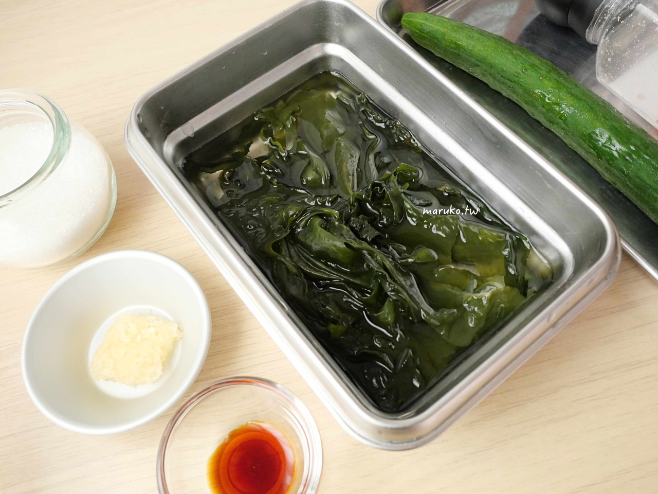 【免開火食譜】韓式海帶芽涼湯：酸甜解熱又解辣，超簡單零失敗韓國小菜 @Maruko(丸子)與美食有個約會