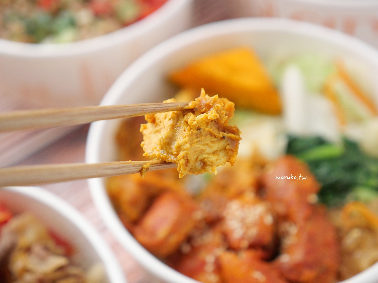 【台北】城市盒子 坦都里香料雞、壽喜燒雪花牛異國便當，健康蒸烤不油炸，內用白飯、雞湯吃到飽！ @Maruko(丸子)與美食有個約會