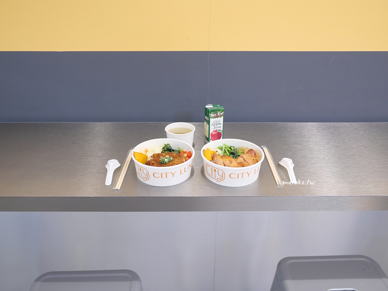 【台北】城市盒子 坦都里香料雞、壽喜燒雪花牛異國便當，健康蒸烤不油炸，內用白飯、雞湯吃到飽！ @Maruko(丸子)與美食有個約會