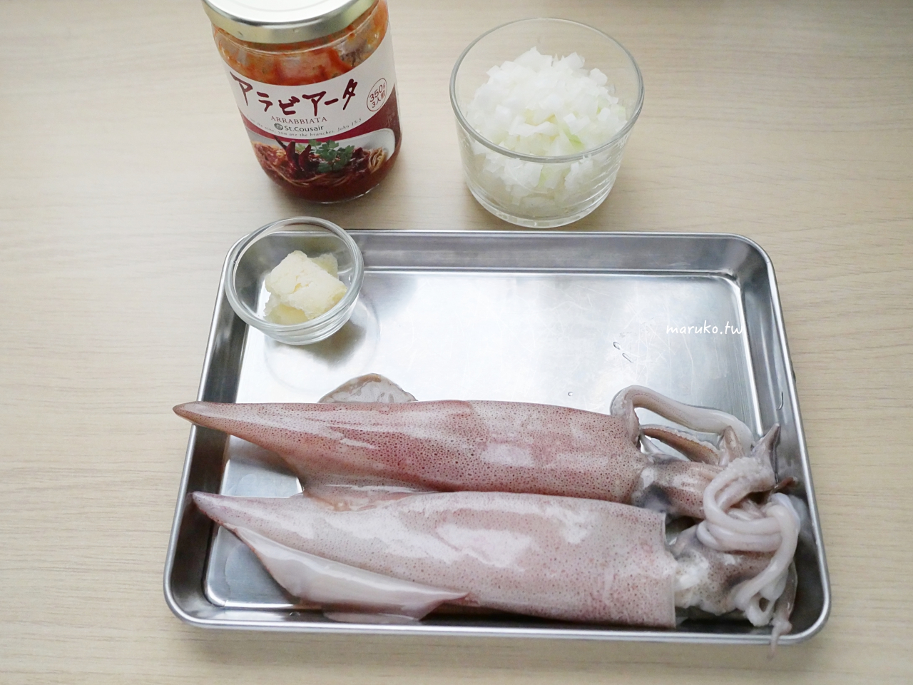【食譜】義式辣味番茄透抽 日本直送久世福商店義式番茄醬 開胃菜簡單上桌！ @Maruko(丸子)與美食有個約會