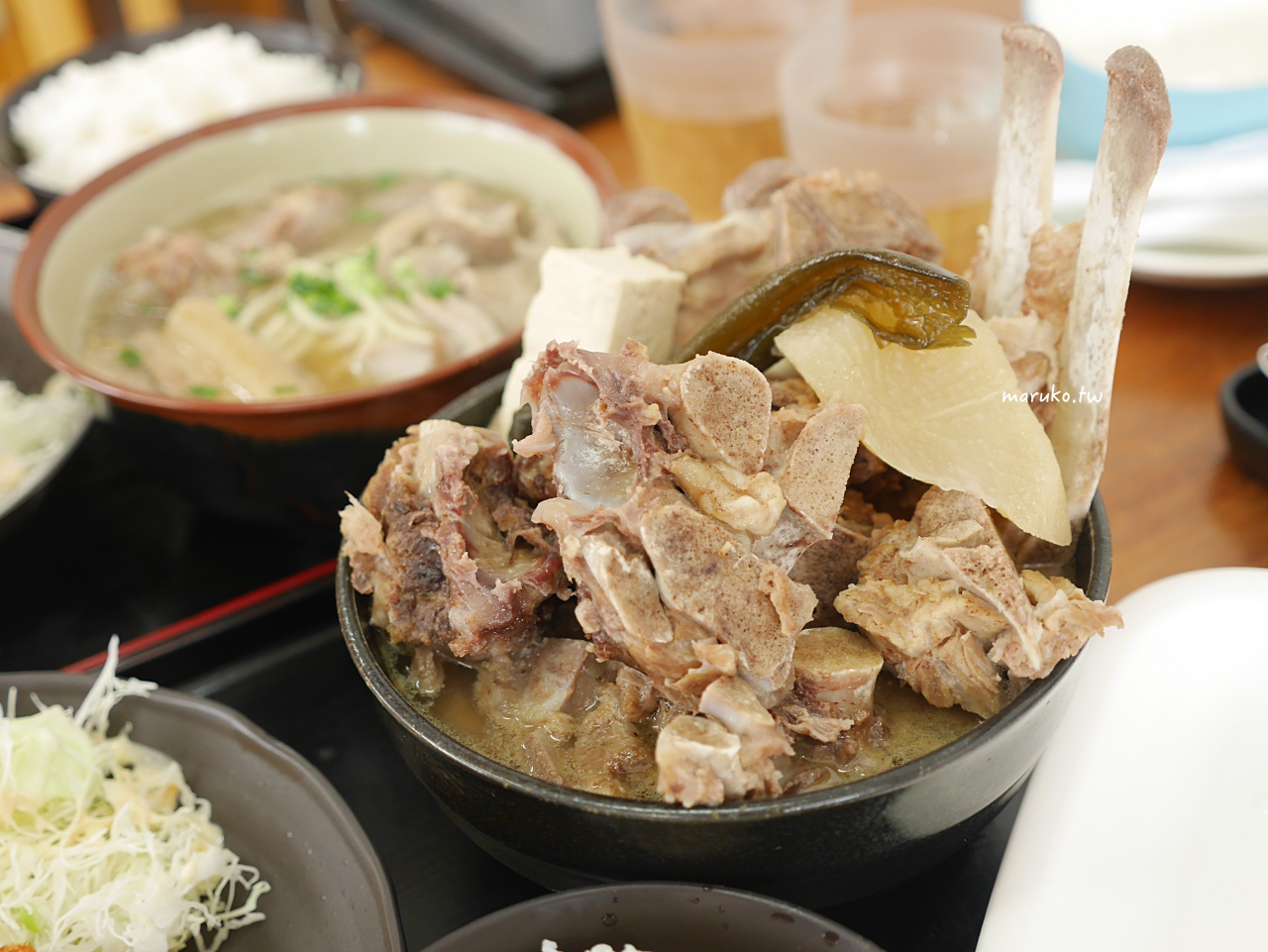【沖繩】みはま食堂 (mihama diner) 沖繩麵、骨汁專門店，北谷美濱在地人氣餐廳推薦！ @Maruko(丸子)與美食有個約會
