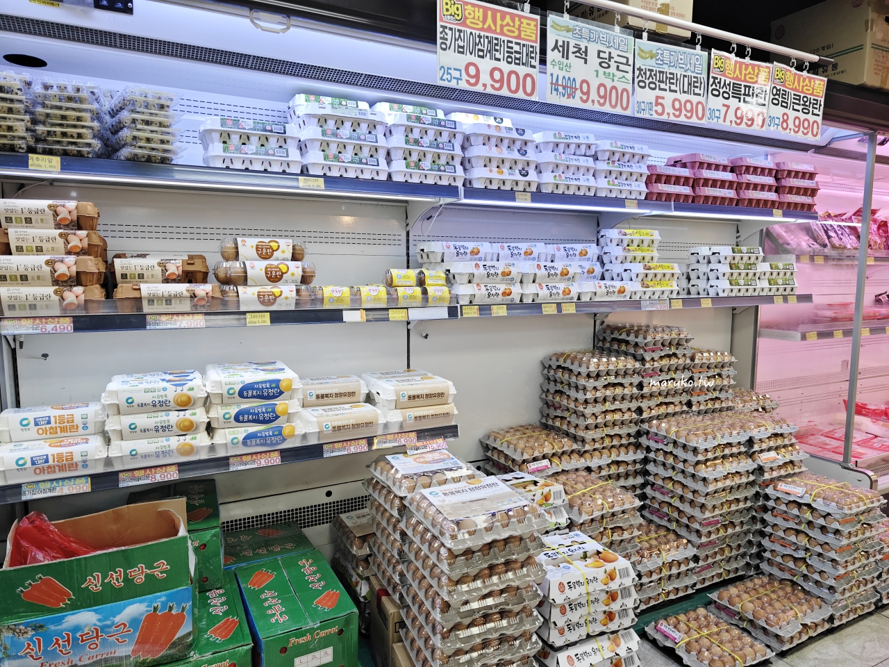【首爾】아현식자재마트 大型超級市場，走入當地人的生活逛在地超市！ @Maruko(丸子)與美食有個約會