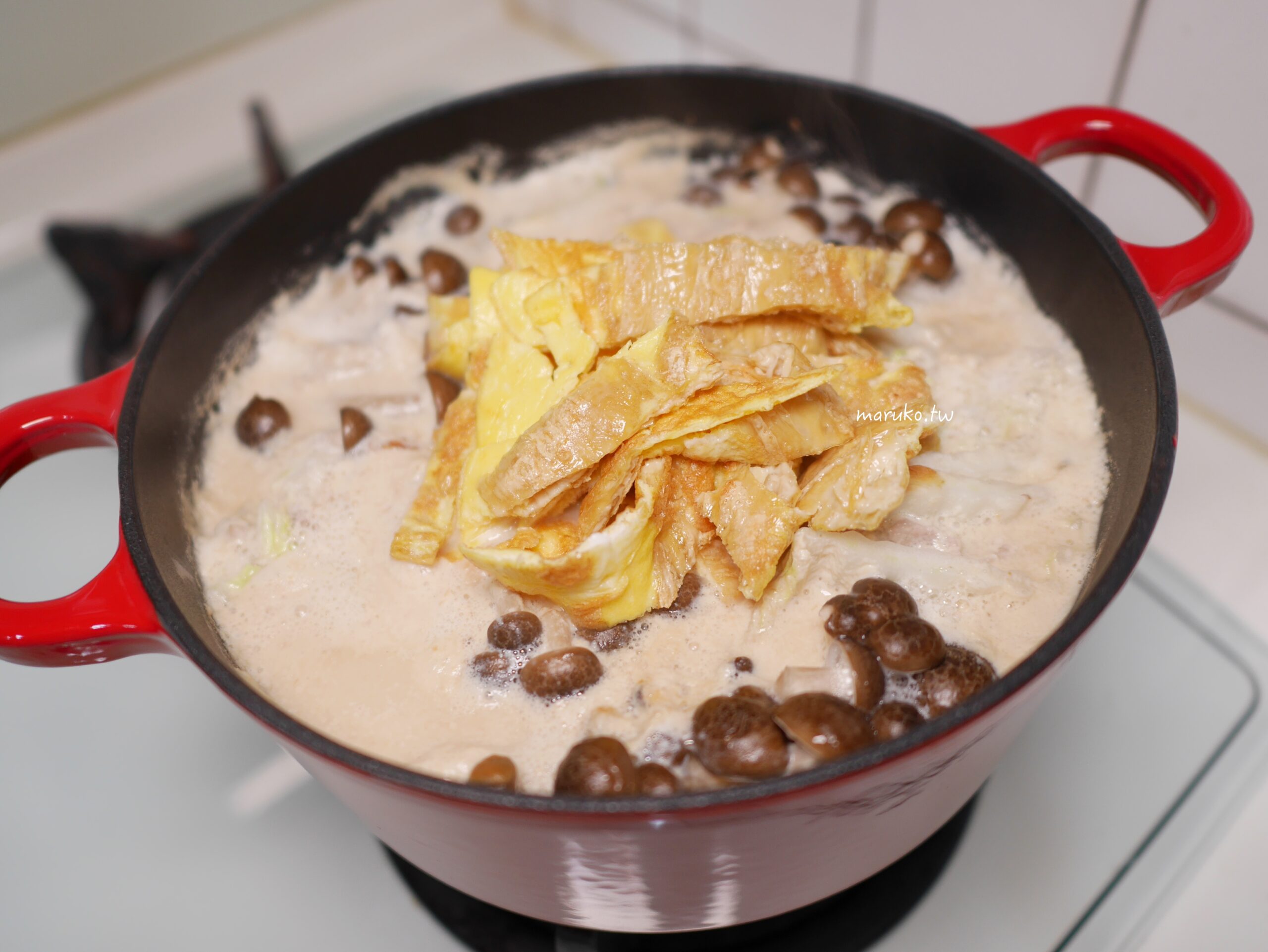 火鍋食譜「千層白菜豬肉鍋」豆漿再利用,味噌豆乳鍋這樣吃更有飽足感! @Maruko(丸子)與美食有個約會 火鍋食譜「千層白菜豬肉鍋」豆漿再利用,味噌豆乳鍋這樣吃更有飽足感! @Maruko(丸子)與美食有個約會
