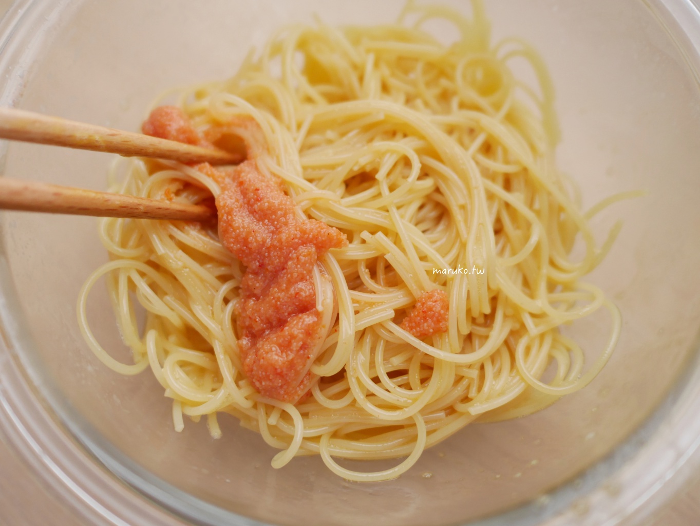 【食譜】明太子義大利麵|拌一拌就入味!清爽和風 vs 濃郁白醬,兩種做法一次學會 (10分鐘快速上菜) @Maruko(丸子)與美食有個約會