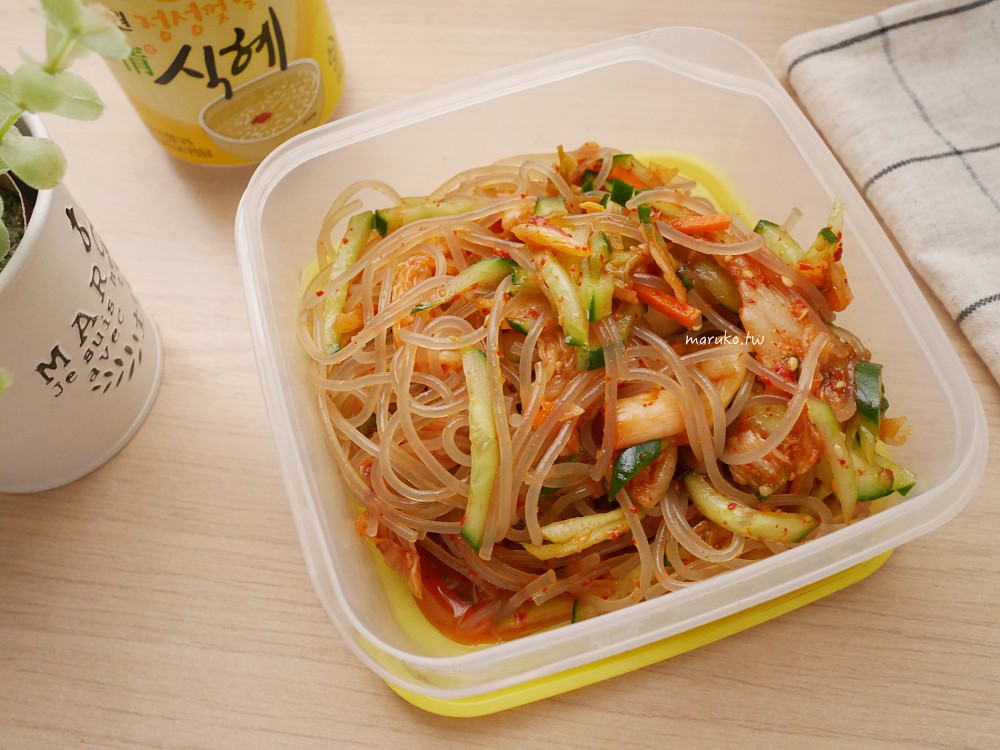 【食譜】韓式泡菜涼拌冬粉做法！10分鐘消暑低卡懶人料理 @Maruko(丸子)與美食有個約會