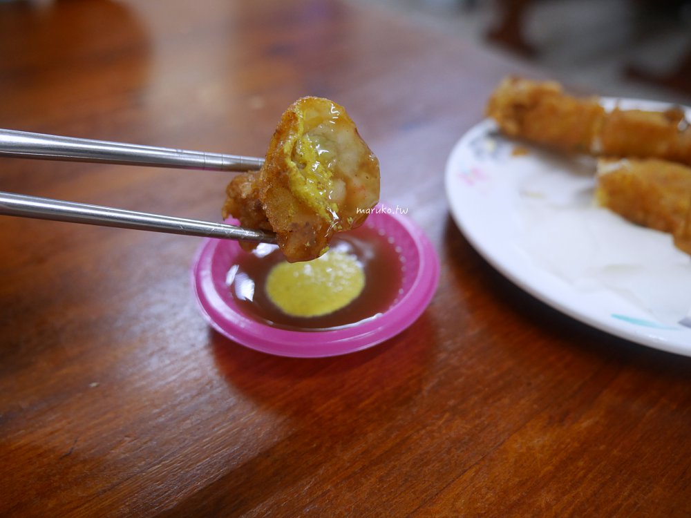 台南美食推薦｜府城黃家蝦捲：2023米其林必比登推介！原鴨母寮60年老店，現炸火燒蝦捲賣完就收 @Maruko(丸子)與美食有個約會