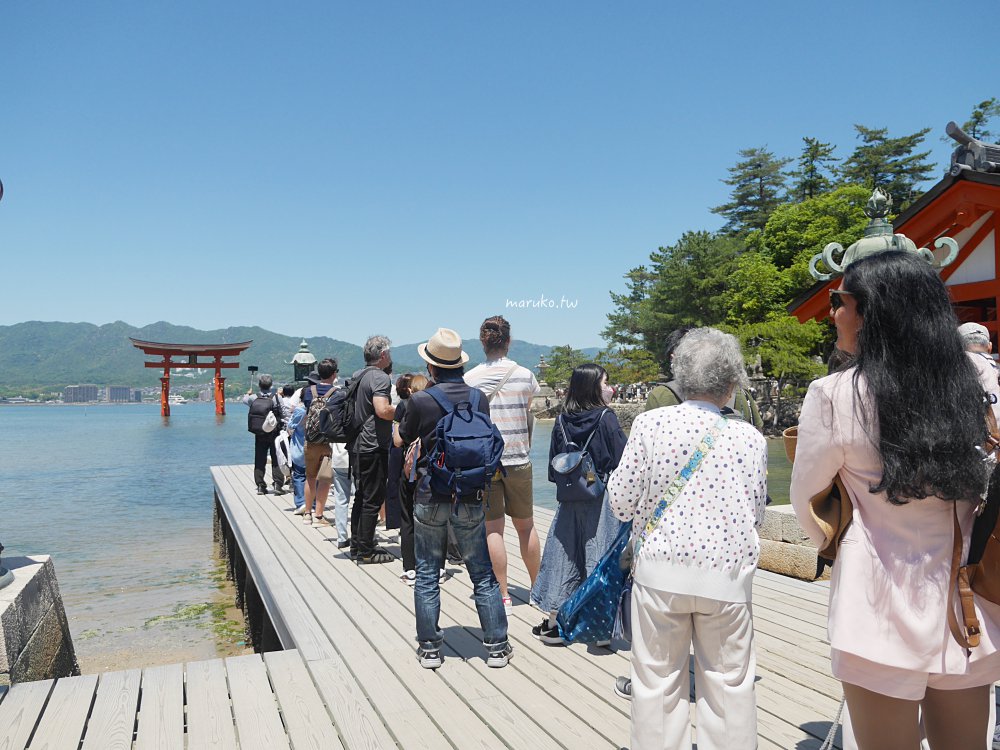 【廣島】嚴島神社 5分鐘掌握年間潮汐，滿潮、乾潮怎麼看？如何走上嚴島神社大鳥居！ @Maruko(丸子)與美食有個約會