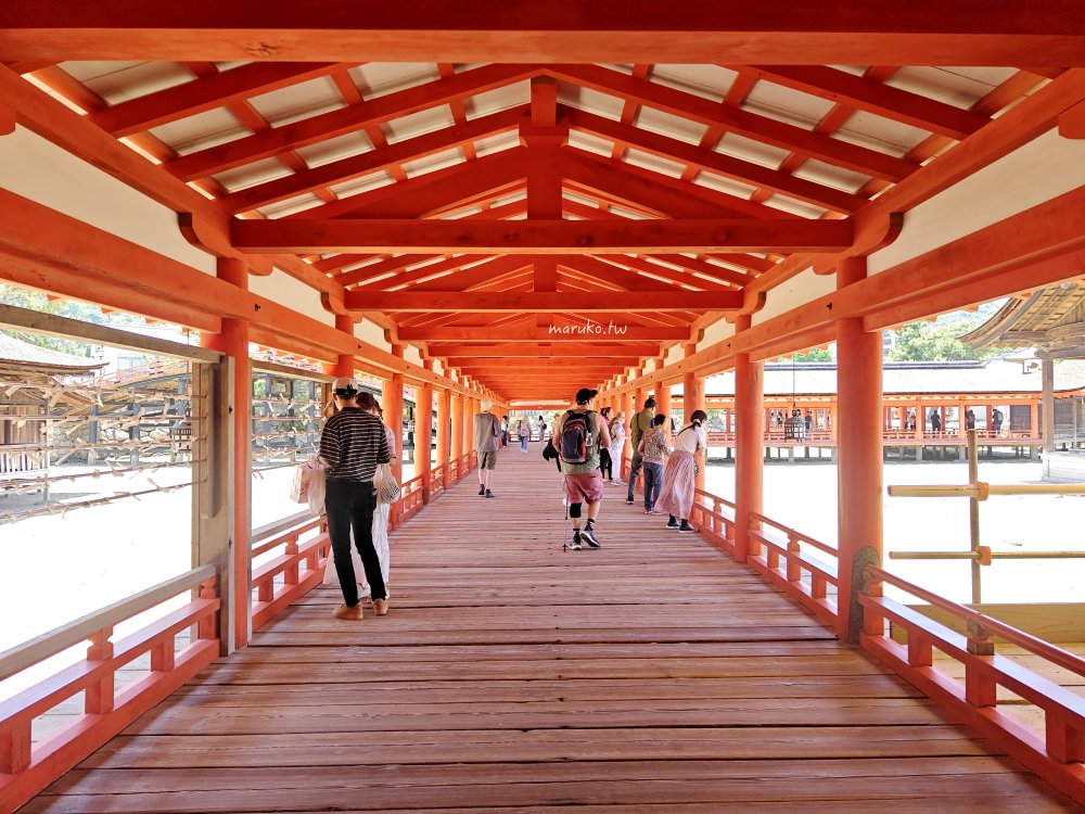【廣島】嚴島神社 5分鐘掌握年間潮汐，滿潮、乾潮怎麼看？如何走上嚴島神社大鳥居！ @Maruko(丸子)與美食有個約會