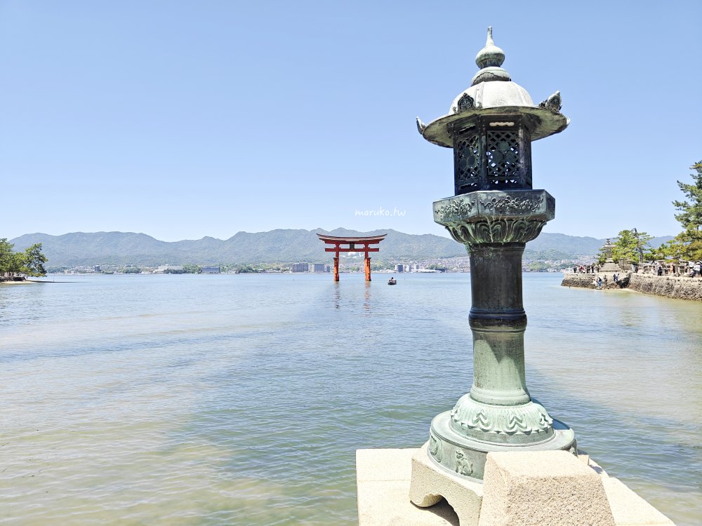 【廣島】嚴島神社 5分鐘掌握年間潮汐，滿潮、乾潮怎麼看？如何走上嚴島神社大鳥居！ @Maruko(丸子)與美食有個約會