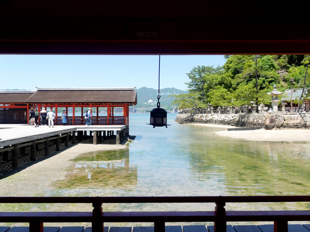 【廣島】嚴島神社 5分鐘掌握年間潮汐，滿潮、乾潮怎麼看？如何走上嚴島神社大鳥居！ @Maruko(丸子)與美食有個約會