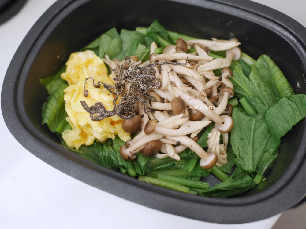 一次3道菜「油菜鴻禧菇炒蛋」步驟對了！乾炒鴻禧菇讓香氣更足夠 @Maruko(丸子)與美食有個約會