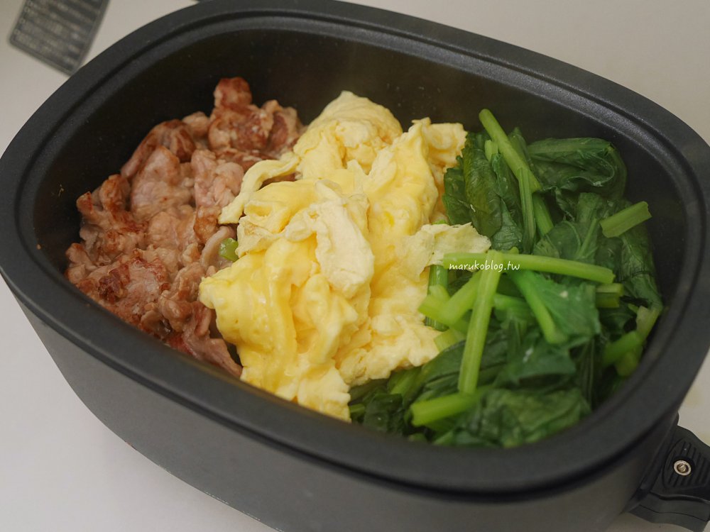 下班快速料理｜10分鐘開飯！「醬燒豬肉油菜炒蛋」一鍋到底，有肉有菜又有蛋的營養懶人餐 @Maruko(丸子)與美食有個約會