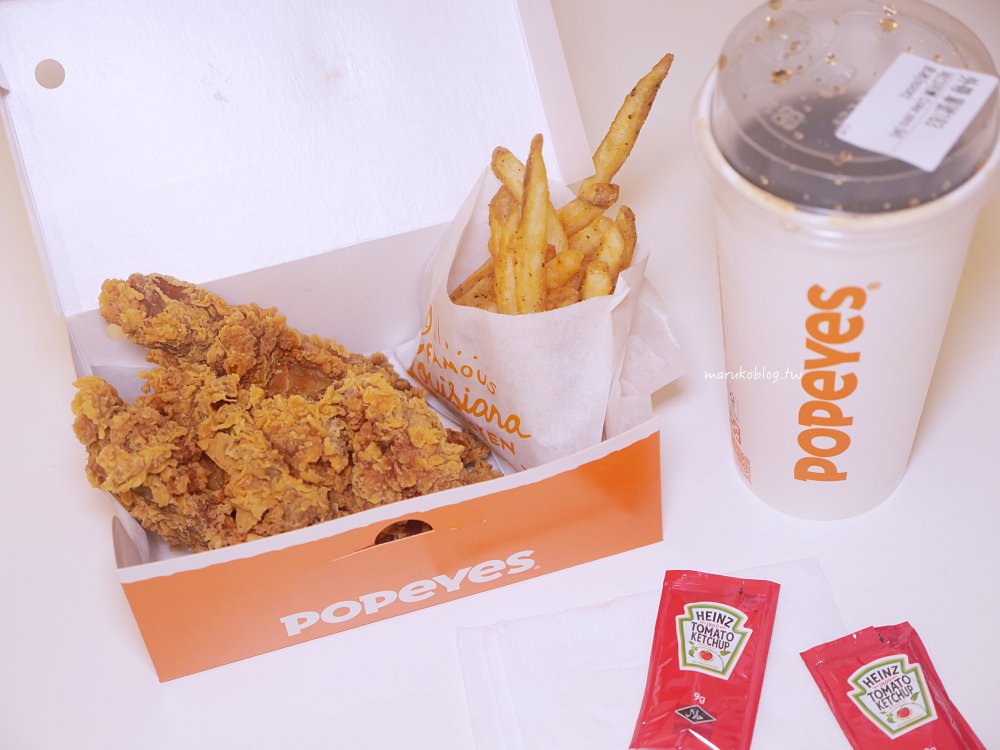 捷運台北車站「Popeyes chicken 肯瓊炸雞」美國第二大的連鎖炸雞創業50年老店 @Maruko(丸子)與美食有個約會