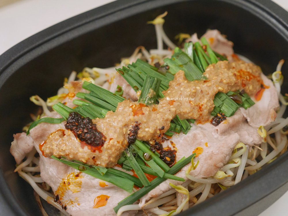 10分鐘上菜「胡麻豬肉」蒸蔬菜，市售胡麻醬料理在家簡單上菜！ @Maruko(丸子)與美食有個約會