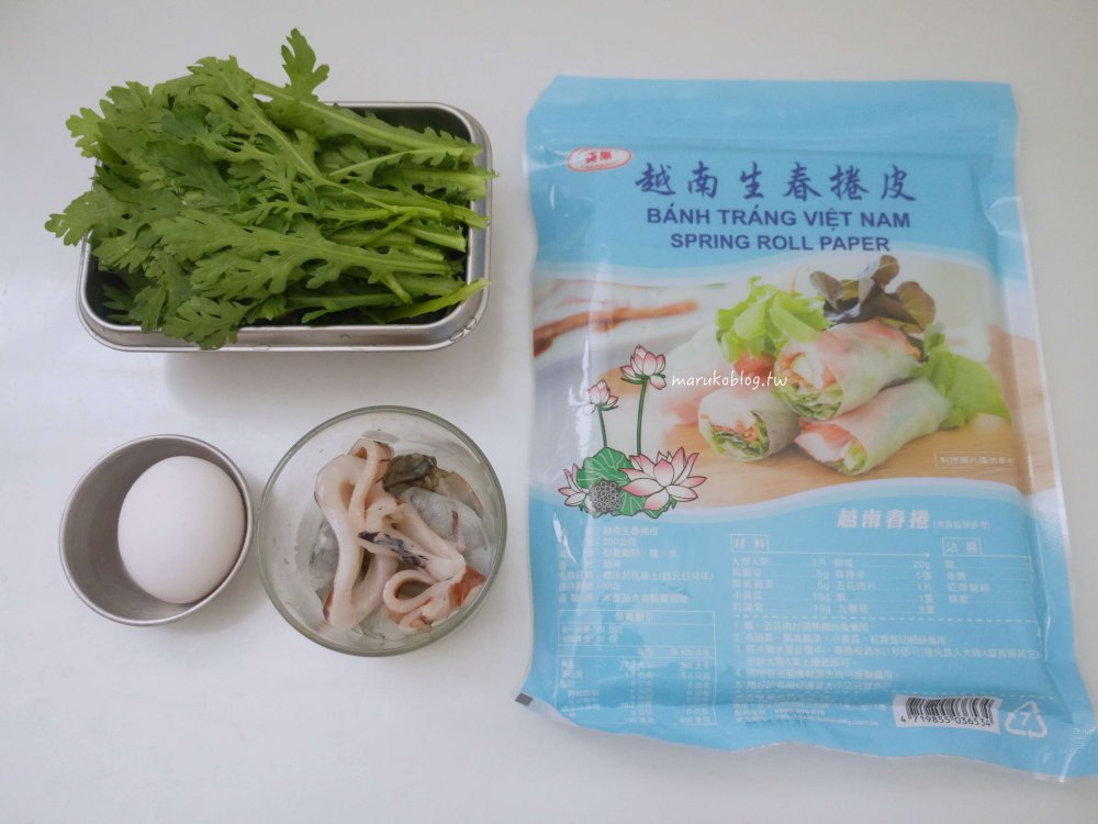 米紙食譜「蝦仁腸粉蛋餅」10分鐘搞定熱呼呼的早餐 @Maruko(丸子)與美食有個約會