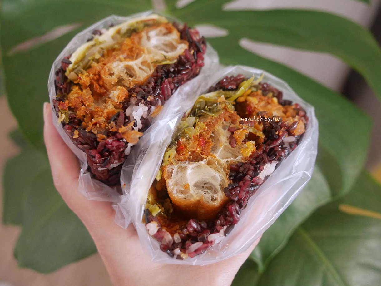 【萬華美食】本丸特製飯糰：比手掌還大！環南市場人氣早餐，在地人排隊也要吃的傳統古早味 @Maruko(丸子)與美食有個約會